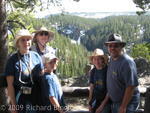 Family with view of Upper Falls