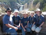 Family with view of Lower Falls
