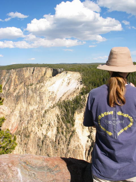Karen at Grand Canyon of Yellowstone