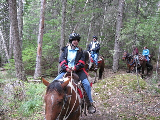 Horseback riding at Glacier