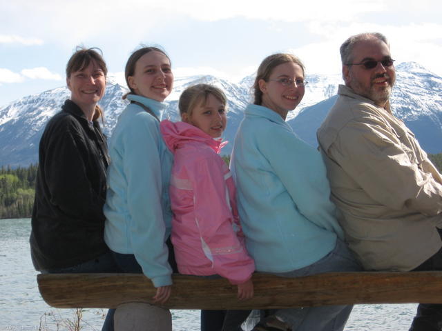 Family at Pyramid Lake