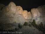 Mt. Rushmore at night