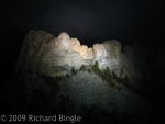 Mt. Rushmore at night