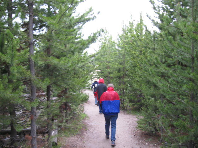 Getting hailed on at Artist's Paint Pots
