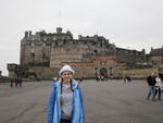Ashley at Edinburgh Castle in Edinburgh, Scotland