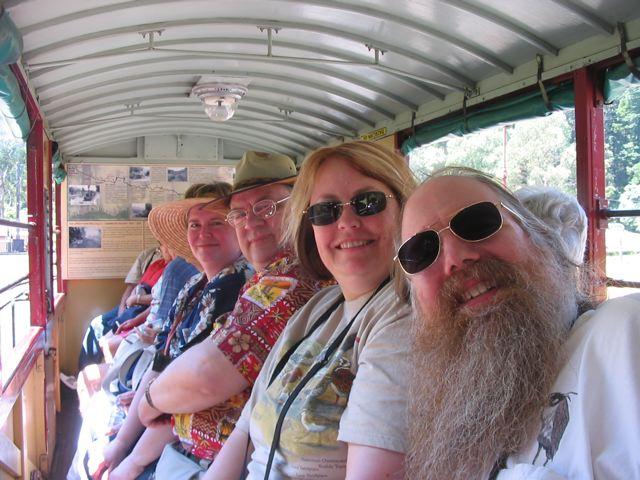 Linda & Don Bingle, Cheryl & Dewey Frech, Puffing Billy, Melbourne