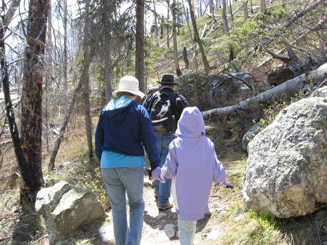 Hiking at Jenny Lake